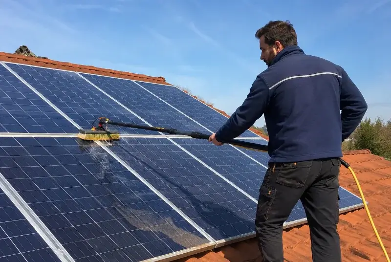 Nettoyage et entretien de panneaux solaires à Chalamont